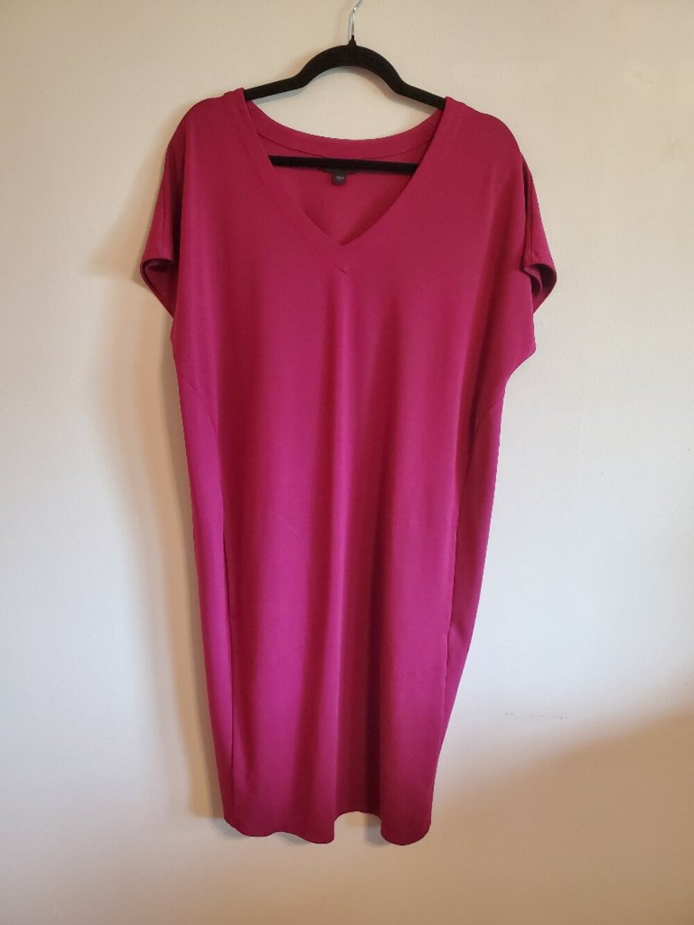 J Jill Wearever Collection V-neck Shift  Dress with Pockets‎ Large